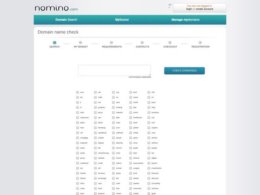 Printscreen du site web https://nomino.com/