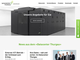 Printscreen du site web https://datacenterthurgau.ch/