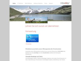 Printscreen du site web http://www.newday.ch/