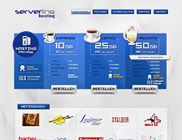 Printscreen du site web http://www.serverline.ch