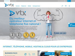 Printscreen du site web https://www.vtx.ch/de