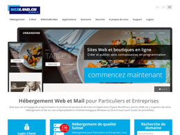 Printscreen du site web https://www.webland.ch/de-ch